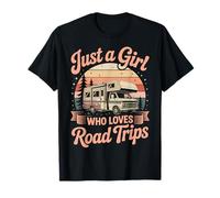 RV Camping Camper Solo Una Ragazza Che AMA i Viaggi su Strada Maglietta