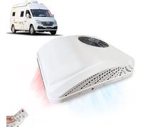 RV Condizionatore d'Aria 12 Volt Elettrico, Camion, Camper Panoramica, Aria Condizionata, Ultra Sottile di Auto Condizionatore a Tetto È, Camper Aria condizionata, 8 Ore di Corsa Non Canalizzata, Cal