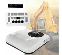 RV Condizionatore d'Aria 12V/24V DC, Parcheggio Condizionatore d'Aria, Climatizzatori per Camper, Elettrico all-in-One Aria Condizionatore RV, per RV Caravan Truck Trattore,twobatteries