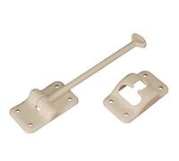 RV Designer E237, supporto per porta in plastica, stile T, 6 pollici, bianco coloniale, hardware per porta d'ingresso