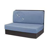 RV Dinette Cuscino Copre Impermeabile, Spandex RV Coprisedili Dinette Cabina Set Lavabile Camper Panca Cuscino Copre per i Viaggi (blu,1 Coprischienale + 1 Copripanca)