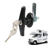 RV Door Lock Replacement - Lega di zinco Heavy Duty High Security | Camper Trailer Entry Lock With Keys Anti Theft | Secure Door Latch For Horse Hauler Cabinet Basement Travel Camping Use