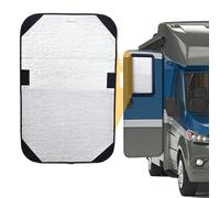 RV Door Window Shade, Travel Trailer Privacy Cover, Dustproof Window Insulation for Camping, Motorhome, Truck, Van, Traveler Use, Interior Activity Confidentiality, Easy Installation