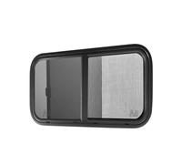 RV Fenster - Wohnmobilfenster | Kleines RV - Fenster,Autoschieberfenster Austausch, Autofenster, Glasersatz Mit Nettobildschirm, Getöntes Seitenglas Für Freizeitfahrzeug, Wohnwagenanhänger