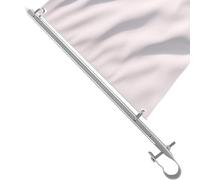 RV Flag Mount Holder - 304 Stainless Steel Flagpole Bracket, Banner Pole Base | 40 CM Track Mount Flagpole Stand for Boats, Pontoon, Marine, RV, Yacht Accessories