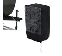 Rv Jack Cover, Weather-Resistant Protector, 10x5.2x13.94inches, Tongue Jack Cover with Clear Window, Mobile Home Accessory, for Garage, Offroad Trailer, Marine, Camping, Outdoor, Roadside Repair