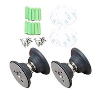 RV Magnetic Holder - 2pcs Strong Magnetic Stainless Steel Holder - Shockproof Easy Installation Catch RV Accessories with Adhesive and Screws for Campervan, Home