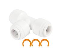 RV RV Raccordo per foro 'acqua - Connettore da 12 mm in PVC 1/2 pollici | Quick Connect Tupe Joint with Elbow Tee Design, Adattatore a prova di perdite, facile da installare | RV Hose Connector