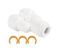 RV RV Raccordo per foro dell'acqua - Connettore da 12 mm in PVC 1/2 pollici | Quick Connect Tupe Joint with Elbow Tee Design, Adattatore a prova di perdite, facile da installare | RV Hose Connector