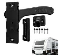 Rv Screen Door Handle, Weatherproof Entry, Grab Trailer, 9.3x2.9cm, Motorhome, Cargo Van, Patio, Bathroom, and Outdoor Access Latch Ensures Weatherproof Anti-Theft Benefits Reliable Operations