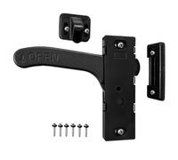 RV Screen Door Latch, Motorhome Entry Parts, 3.66x1.14 Inch Anti Theft & Functional Design, Weatherproof Monitor Lock for Outdoor Cargo Van Trailer Patio Closet Bathroom Security Accessory