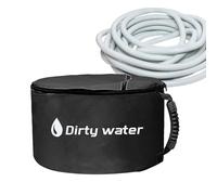 RV Sewer Hose Storage - 49x27x28cm Oxford Waterproof Carrier, Double Zipper Secure Organizer, Soft Rubber Handle Container | Camping Septic Disposal Management for Travel Trailers Motorhomes Outdoor T