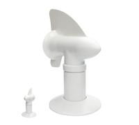 RV Sewer Vent Cap - Nylon 360 Degree Rotation Siphon Type | Weatherproof Trailer Vent Pipe Cover | Exhaust Replacement With Debris Screen Odor Control Temperature Regulation For Rv Trailer Plumbing