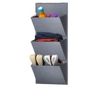 RV Shoe Organizer - No Drill Storage Rack 78x34x15cm, Wall Mounted Unit, Oxford Cloth | Space Saving Boot Sneaker Hat Toy Storage For Camping Road Trip Dorm Home Apartment Travelers Bedroom Hallway