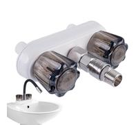 RV Shower Faucet - 6.17x4.13 Inches High Pressure Quick-Connect Adapter for Motorhome Boat Bathroom, Valve Replacement with Easy Installation, Fixture for Van Outdoor Camping, Chrome Silver