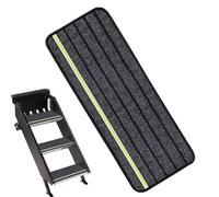 RV Step Rug Enhanced Safety Comfort, RV Stair Treads with Self-Adhesive Backing, Non-Slip Dustproof Carpet Pads Featuring Luminous Strips for Decks, Garages, Camping, Boats, Trucks