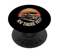 RV There Yet Vintage Camper Van Tramonto PopSockets PopGrip Adesivo
