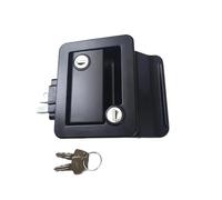 RV Travel Trailer Entry Door Lock Camper Door Latch Handle With Keys Motorhome Door Lock Replacement(Noir)
