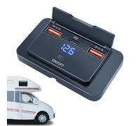 RV USB Outlet - Carica a Bordo | | Ricarica Rapida PD3.0 Tipo C | Doppio USB Un Pannello di Presa del Caricatore | Pannello di Ricarica per Veicoli senza Trapano Autobus Barche e Camping-Cars