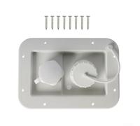 RV Water Fill Hatch White Plastic Dual Entry | Dual city and gravity entry, efficient tank filling, per road trip ready, campsite essential, white finish
