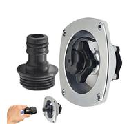 RV Water Inlet, Wall Mount Filler with Check Valve, Fresh Water Connection