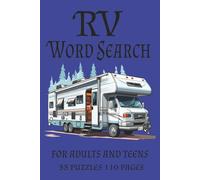 RV Word Search: Recreational Vehicle Vacation themed words are found in these 55 puzzles. Fun and easy for all ages of puzzle lovers.