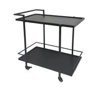 Rv2sGf3kH Carrello da cucina Carrello mobile for servizio catering e pasticceria a 2 livelli con carrello da tè bar(Grande)