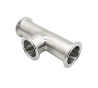 RVBLRDSE 1.5" 2" Tri Clamp & Pipe OD 38/51mm Tee Tri Compatible Pipe Fitting SS304/316L Stainless Steel Homebrew Beer(51mm x Ferrule 64,304)