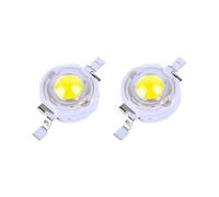 RVBLRDSE 100pcs 1W LED Chips High Power Bead Lamp Warm 3000k White 6000k 300mA 3.2-3.4V 100-120LM 30mil Chip(Warm white3000-3200k)
