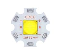 RVBLRDSE 1pcs LED CREE Beads DC12V 6V Flashligh Lamp XHP50 XHP70 Copper Beads 18W Or30W LED Emitter 20mm Copper PCB Coolwhite(6V 30W XHP70.2)