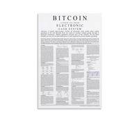 RVBLRDSE Cryptocurrency Mining Blockchain Graphic Canvas Poster Wall-Art for Living Room Hallway Decor Tech Lover Gift(Framed,16X24inch(40X60cm))