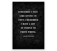 RVBLRDSE Jocko Willink Quote Poster - Extreme Ownership Discipline Equals Freedom Motivational Sayings, Inspirational Wall Art for Home Gym, Office, Men's Bedroom(Framed,12x18inch(30x45cm))