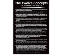 RVBLRDSE Step Concepts Poster Wisdom Courage Connection Wall-Art Canvas Print for Bedroom Quiet Corner(Framed,08x12inch(20x30cm))