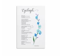 RVBLRDSE Sympathy Condolence Verse Poster Deceased Loved One Tribute Poem Canvas Wall-Art For Hospice Quiet Room Remembrance Corner(Unframed,08x12inch(20x30cm))