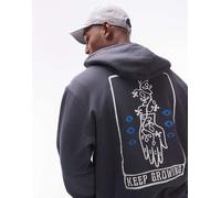 RVCA - Keep Growing - Felpa con cappuccio color blu garage XS