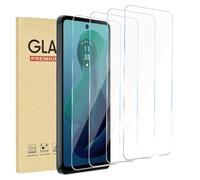 Rvciby 4 pezzi, pellicola protettiva in vetro temperato HD per Moto G 5G (2024), durezza 9H, priva di graffi, pellicola protettiva per schermo HD, ultra estenuante, facile da installare