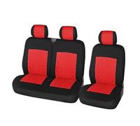 RVEVFBKBAL Auto 2+1 Coprisedili Auto Protector Per Fiat Per Ducato Per Scudo(3 posti rosso)