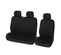RVEVFBKBAL Auto 2+1 Coprisedili Auto Protector Per Fiat Per Ducato Per Scudo(Nero a 3 posti)