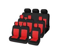 RVEVFBKBAL Auto 2 + 1 Coprisedili Auto Protector Per Fiat Per Ducato Per Scudo(RED 9pcs)