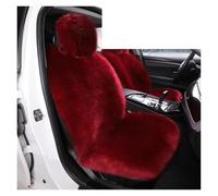 RVEVFBKBAL Auto Coprisedili Auto Universali Cuscino Peluche Artificiale Caldo Traspirante(1 Front Wine Red)