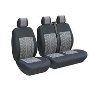 RVEVFBKBAL Auto Per Renault Per Master Per Trafic Universale 2 + 1 Coprisedili Auto Protector(3 posti grigio)