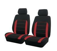 RVEVFBKBAL Auto Universale Fit Maggior Parte Auto SUV Camion Van Coprisedili Auto Set Completo(Rosso 2 posti)