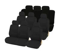 RVEVFBKBAL Coprisedili Per Auto Coprisedili Protettivi Per R&enault Per Master Per Trafic(Nero 9 pezzi)