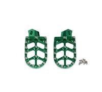 RVEVFBKBAL Pedane per Moto Pedane Poggiapiedi per Moto Pedane Poggiapiedi Pedali Poggiapiedi per Kawasaki KX125 KX250 KX500 KDX200 KDX220 KDX200R KDX220R(Verde)