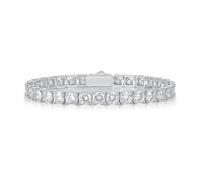 RVHAOODI 3-6,5 mm Moissanite per D Diamond Clarity Diamond S925 Bracciale da tennis in moissanite in argento sterling