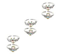 RVHAOODI Anelli di pietra per la luna anelli da sposa anelli di dito in fidanzamento unici per donne per matrimoni occasioni speciali