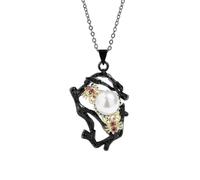 RVHAOODI black and two-color women's pendant necklace inlaid with pearl pendant women's chain necklace Made in China