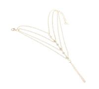RVHAOODI Bracciale di perle per donne Baratto di anello per le dita della catena a mano.