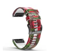 RVHAOODI Cinturini per bande da polso per Fenix 5 5x più 6 6x Pro 935 945 3HR Smart Watch Printing Sport Sports Silicone Watch Band Release