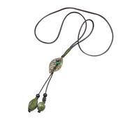 RVHAOODI Collane decorazioni per il collo a sospensione Pendants Long maglione di maglione Clavicle Collar Collar Collaro Collana Collana Leafulle perle in ceramica